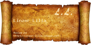Linzer Lilla névjegykártya